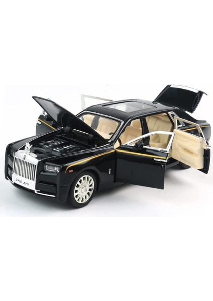 1: 32 Rolls Royce Phantom Alaşım Sesli ve Işıklı Echo Araba Modeli Oyuncak, Sesli ve Işıklı, Çocuklar ve Erkek Çocuklar Için 6 Yapraklı Kapı Açma Hediyesi, Koleksiyonluk (Siyah) (Yurt Dışından)