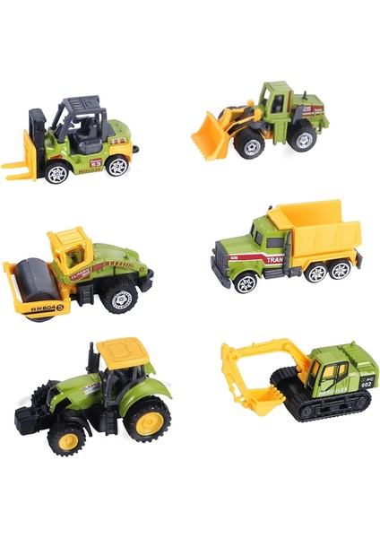 Mini Inşaat Kamyonu Oyuncakları, Küçük Inşaat Oyuncakları 6 Adet Döküm Inşaat Araçları Traktör Oyuncakları Kum Araç Playset Forklift Silindir Damperli Kamyon Traktör Ekskavatör Bul (Yurt Dışından)