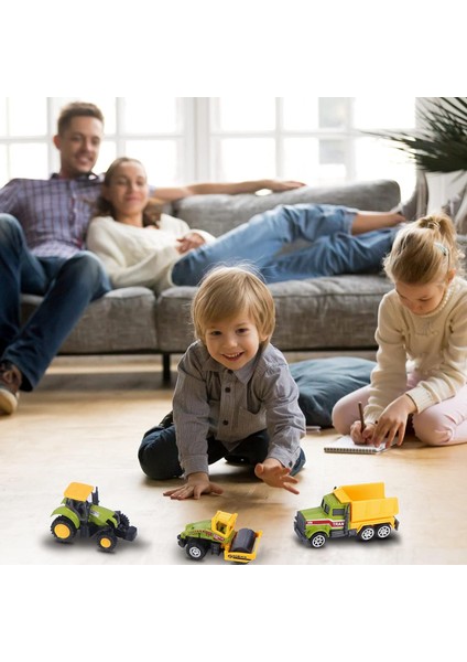 Mini Inşaat Kamyonu Oyuncakları, Küçük Inşaat Oyuncakları 6 Adet Döküm Inşaat Araçları Traktör Oyuncakları Kum Araç Playset Forklift Silindir Damperli Kamyon Traktör Ekskavatör Bul (Yurt Dışından) modelleri