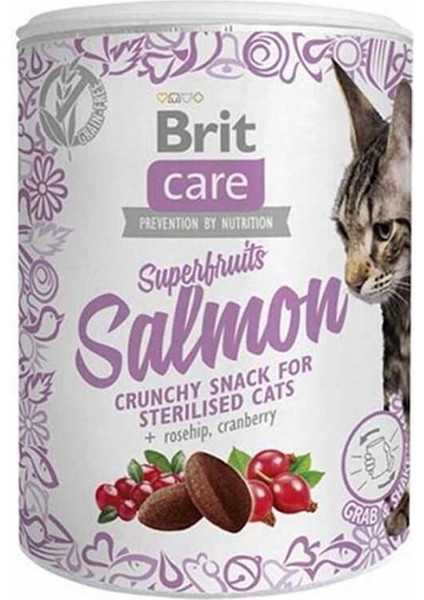 Brit Care Süper Fruits Somonlu Kedi Ödülü 100 Gr