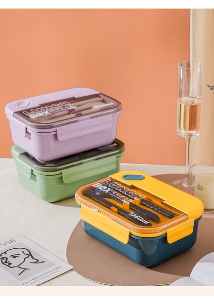 Öğle Yemeği Kutusu Plastik Mikrodalga Öğle Yemeği Kutusu Öğrenci Ofis Çalışanı Yemek Kabı Sofra Takımı (Yurt Dışından) modelleri