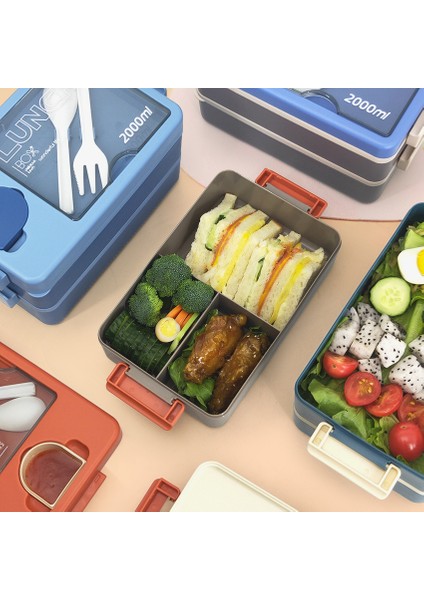 Öğrenciler Için Bölmeli Çift Katmanlı Öğle Yemeği Kutusu ve Ofis Çalışanları Için Sos Kutulu Kapalı Öğle Yemeği Kutusu (Yurt Dışından) modelleri