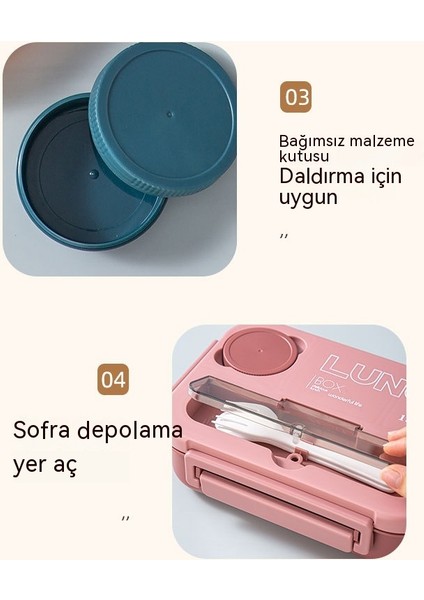 Mikrodalga Öğle Yemeği Kutusu, Bölmeli Mühürlü Öğle Yemeği Kutusu, Öğrenciler ve Ofis Çalışanları Için Öğle Yemeği Kutusu (Yurt Dışından)