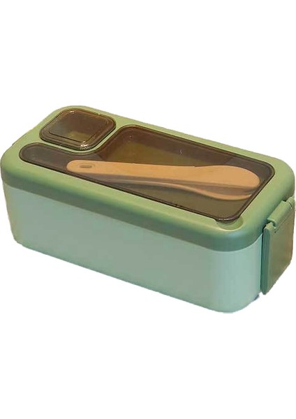 Tek Katmanlı Öğle Yemeği Kutusu Çatal Bıçak Takımı Sos Kutusu Öğrenci Taşınabilir Öğle Yemeği Kutusu (Yurt Dışından)
