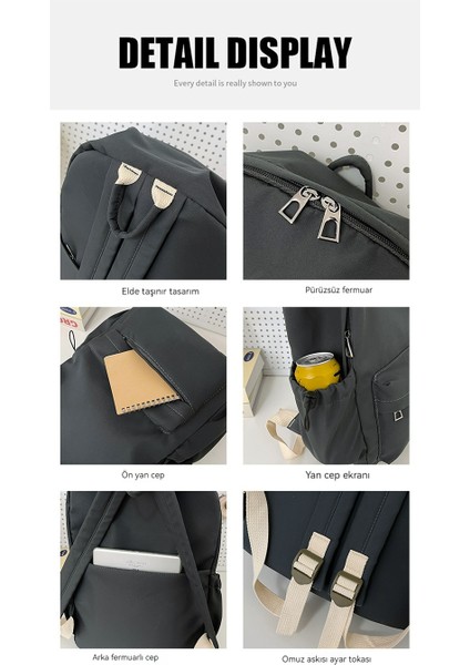 Yüksek Yüz Değeri Ins Büyük Kapasiteli Ortaokul Lise Öğrencisi Omuz Çantası/şık Minimalist Üniversite Sırt Çantası, DL046 (Yurt Dışından) fiyatları