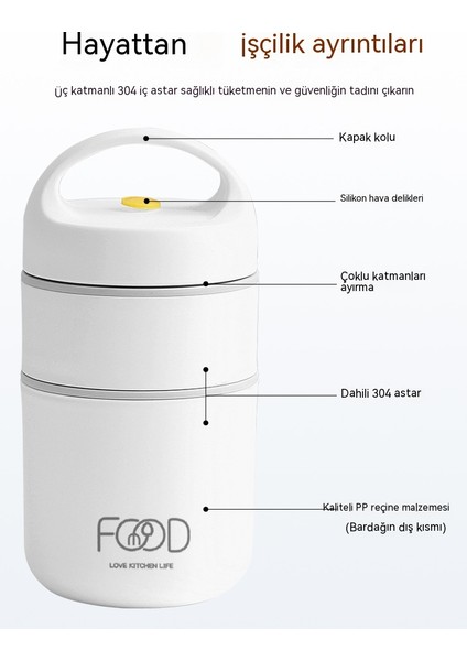 Çorba Kutusu Bento Öğle Yemeği Kutusu Çorba Bardağı Püresi Bardağı Kahvaltı Bardağı Ofis Çalışanı Pişirme Kabı Çorba Kutusu Küçük (Katlanır Kaşık Yalıtım Çantası) (Yurt Dışından) fırsatları