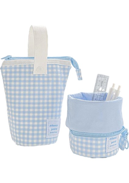 Dikey Kalemlik, Katlanabilir Kalem Çantası, Yüksek Görünümlü, Geniş Kapasiteli Fermuarlı Kırtasiye Saklama Çantası (Yurt Dışından) fiyatları