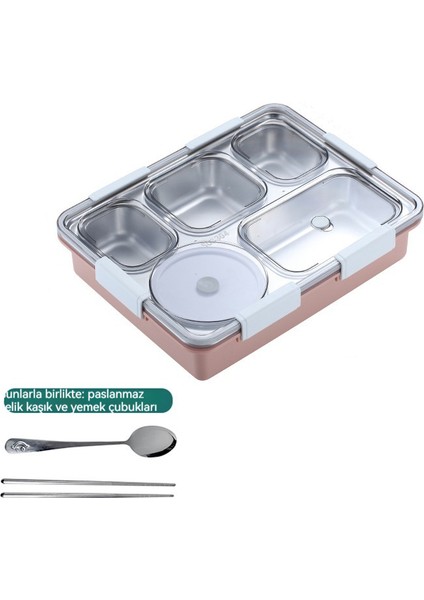 304 Paslanmaz Çelik Öğle Yemeği Kutusu, Öğle Yemeği Kutusu, Ofis Çalışanları Için Isıtılabilir Plaka Öğle Yemeği Kutusu (Yurt Dışından)