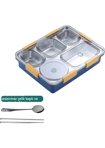 304 Paslanmaz Çelik Öğle Yemeği Kutusu, Öğle Yemeği Kutusu, Ofis Çalışanları Için Isıtılabilir Plaka Öğle Yemeği Kutusu (Yurt Dışından)