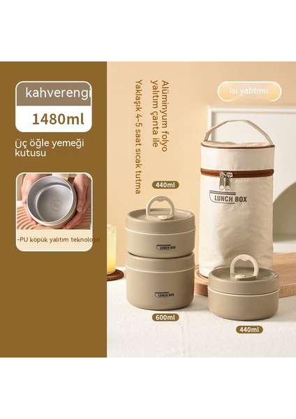 Ofis Çalışanlarının Öğle Yemeği Taşıması Için Japon Tarzı Yalıtımlı Öğle Yemeği Kutusu Kapaklı Çorba Kasesi Basit Çorba Kutusu Mikrodalga Öğle Yemeği Kutusu (Yurt Dışından) fiyatları