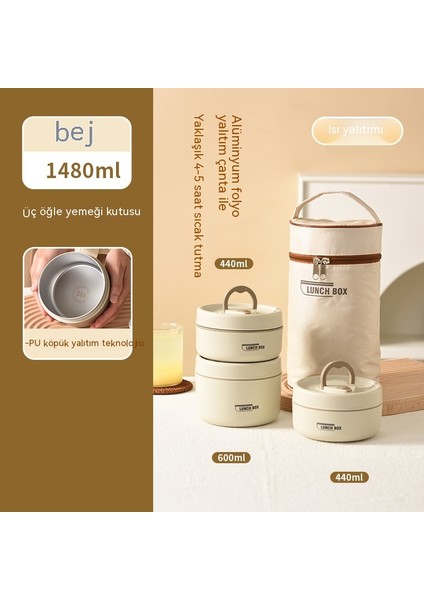 Ofis Çalışanlarının Öğle Yemeği Taşıması Için Japon Tarzı Yalıtımlı Öğle Yemeği Kutusu Kapaklı Çorba Kasesi Basit Çorba Kutusu Mikrodalga Öğle Yemeği Kutusu (Yurt Dışından) fırsatları