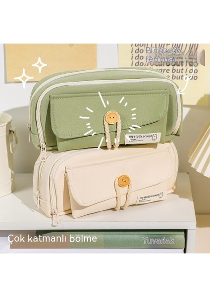 Kalem Çantası Japon Süper Büyük Kapasiteli Kalem Kutusu Kırtasiye Kutusu Ilkokul Öğrencisi Ortaokul Öğrencisi Basit Kırtasiye Çantası (Yurt Dışından) fiyatları