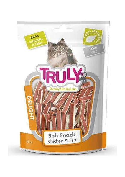 Yumuşak Kedi Ödülü Tavuk-Balık Sandwich 50Gr