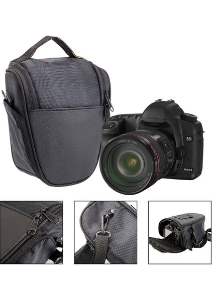 Kamera Çantası Üçgen Omuz Askısı Çantası Nikon D3500 D3400 D5600 D5500 D7500 Canon Eos R7 R6 R5 R 4000D 2000D 1300D 800D 850D (Yurt Dışından)