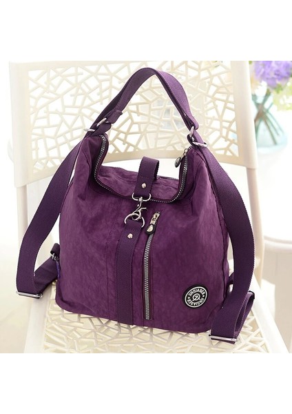 3 In 1 Kadın Çantaları Çok Fonksiyonlu Sırt Çantası Omuz Çantası Naylon Bez Tote Yeniden Kullanılabilir Alışveriş Çantası Bayan Seyahat Çantası Crossbody Çanta (Yurt Dışından) indirimleri