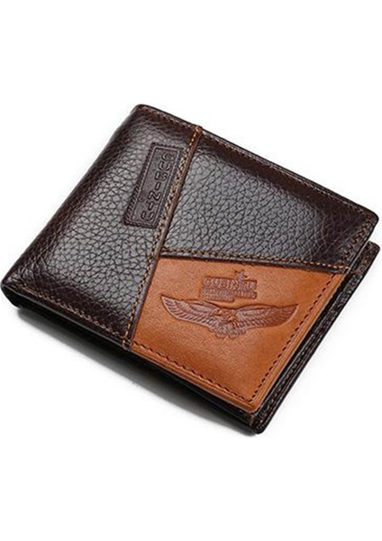 Hakiki Deri Erkek Cüzdan Bozuk Para Cebi Fermuarlı Gerçek Erkek Deri Cüzdan Bozuk Para ile Yüksek Kaliteli Çanta Kartal Cartera (Yurt Dışından)