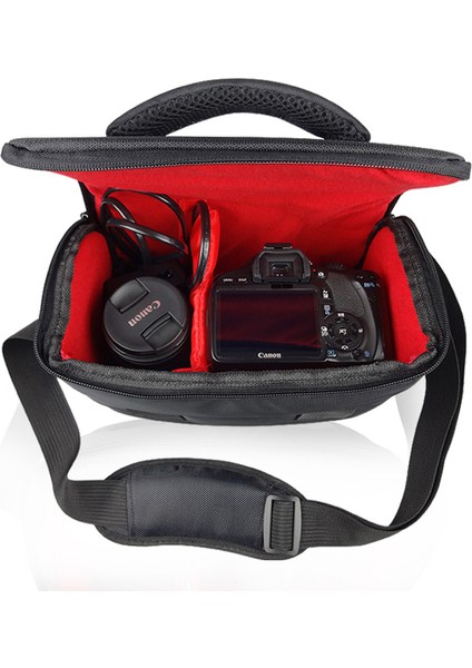 Dslr Kamera Çantası Kılıf Canon Eos 200D 100D 77D 600D 700D 750D 6d 60D 70D 1300D 1200D 1100D Su Geçırmez Omuz Kapağı (Yurt Dışından)