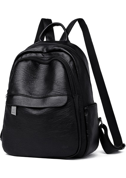 Çok Işlevli Vintage Kadın Sırt Çantaları Yüksek Kaliteli Kadın Sırt Çantası Bayanlar Omuz Çantası Bayan Deri Seyahat Sırt Çantası (Yurt Dışından)