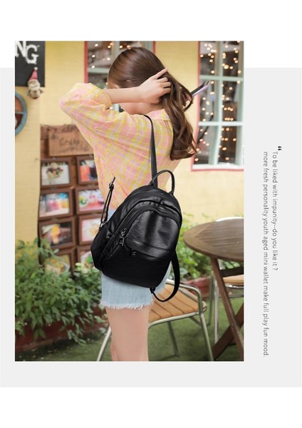 Çok Işlevli Vintage Kadın Sırt Çantaları Yüksek Kaliteli Kadın Sırt Çantası Bayanlar Omuz Çantası Bayan Deri Seyahat Sırt Çantası (Yurt Dışından) modelleri