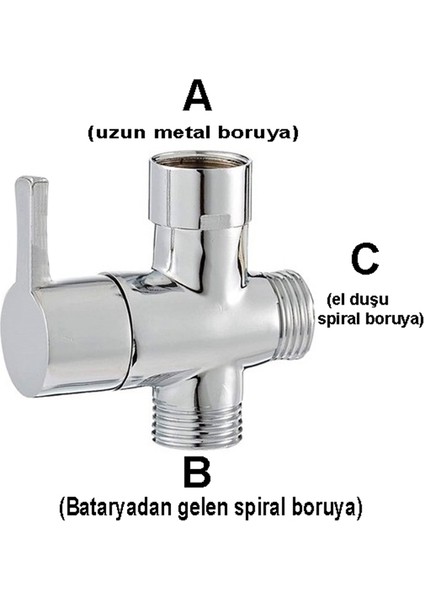 1/2 Yönlendirici Robot Tepe Duş Yönlendirme Orta Ara Musluğu -Pirinç Gövde fiyatları