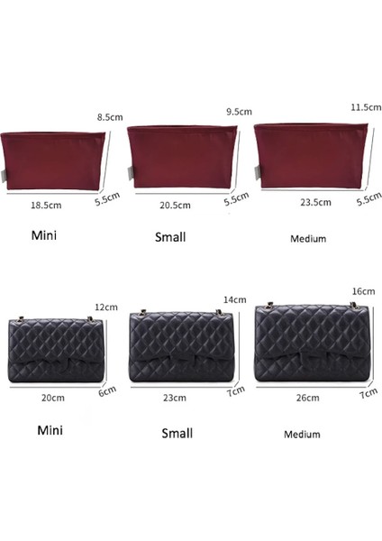 Açık Mavi Tarzı Orta Forc Hane Lclassic Flap Ekleme Çanta Organizatör Makyaj Çantası Organize Iç Çanta Taşınabilir Taban Şekillendirici Premium Naylon (El Yapımı) (Yurt Dışından) modelleri