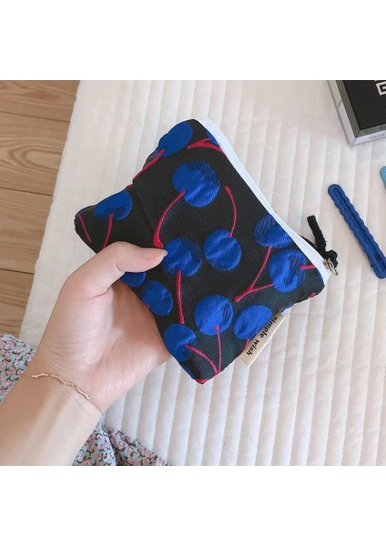 Tipa Stili Küçük Kiraz Baskı Saklama Torbaları Kadınlar Için Kız Çocuk Mini Kozmetik Makyaj Çantası Güzellik Durumda Küçük Para Telefon Kılıfı Çanta (Yurt Dışından) indirimleri
