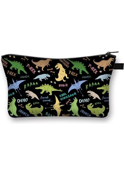 HZBLONG07 Tarzı 3D Su Geçirmez Kozmetik Çantası Makyaj Çantası Baskı Dinozor Kozmetik Çantası Kadın Çok Fonksiyonlu Güzellik Çanta Organizatör Saklama Çantası (Yurt Dışından) indirimleri