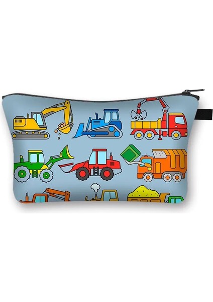 SHZBFRIRETR06CW Stili Sevimli Mühendislik Araç Baskı Kozmetik Durumda Itfaiye Aracı Ekskavatör Buldozer Kawaii Makyaj Çantaları Kadın Tuvalet Kız Kozmetik Çantası (Yurt Dışından) modelleri