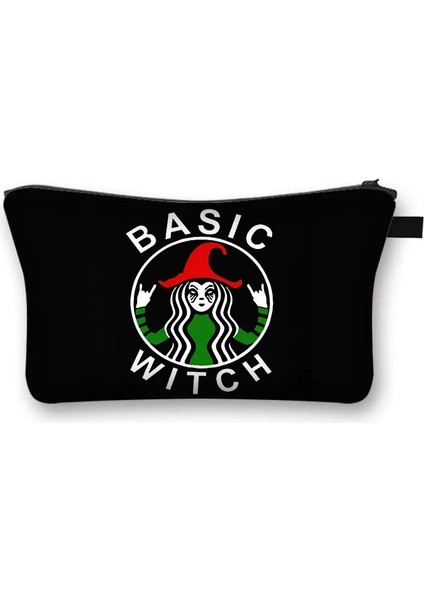 SHZBWITCH08 Tarzı Gotik Melek Wicca Cadı Kozmetik Durumda Kadın Makyaj Çantası Bayan Kozmetik Çantaları Seyahat Için Taşınabilir Kız Makyaj Ruj Organizatör (Yurt Dışından)