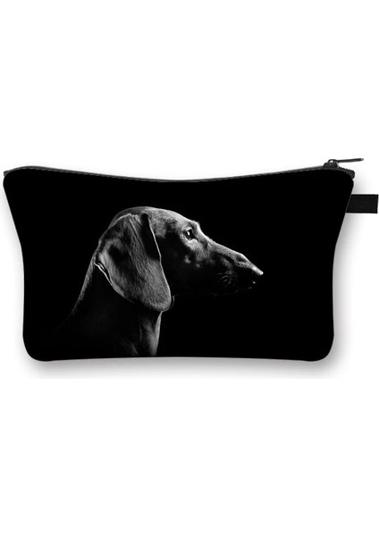 SHZBLPG27 Tarzı Sevimli Dachshund Köpek Makyaj Depolama Kılıfı Sevimli Hayvan Hayvan Kozmetik Çantası Seyahat Organizatör Tuvalet Çantası Kadın Için (Yurt Dışından)