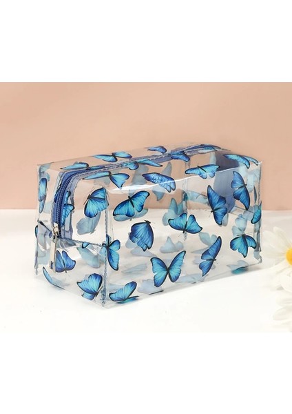 No.1 Stili 1 Adet Sevimli Şeffaf Küçük Kozmetik Çantası Su Geçirmez Şeffaf Kadın Makyaj Çantası Seyahat Yıkama Makyaj Organizatör Vaka Fermuar Güzellik Kese (Yurt Dışından)