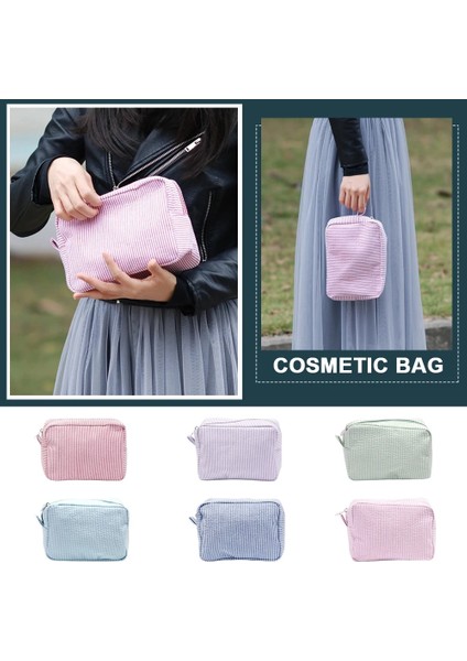 Pembe Tarzı Gofre Kozmetik Çantası Fermuar Kapatma Seyahat Organizatör Taşınabilir Büyük Kalem Kutusu Su Geçirmez Naylon Kadın Kızlar Için Çanta (Yurt Dışından) modelleri