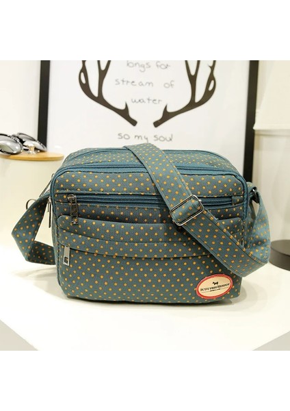 Koyu Yeşil Stil 25CM 16CM 4cm Shyaa Yeni Pamuk Poldian Küçük Çanta Tek Omuz Dış Ticaret Kadın Çanta Durak Gece Pazarı Tedarik Tuval Crossbody Çanta (Yurt Dışından)