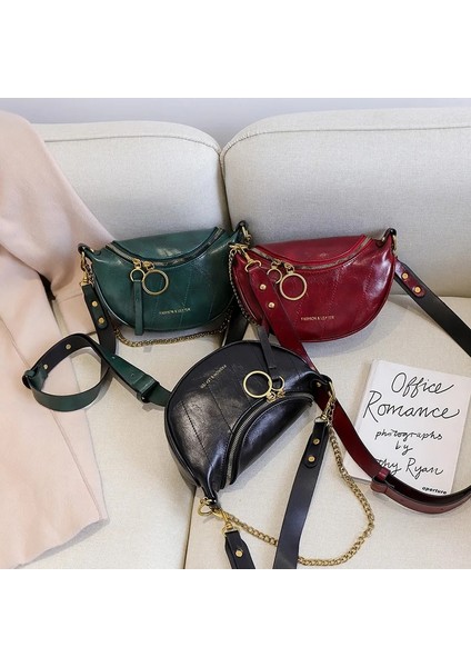 Siyah Stil Kırmızı Yeni Stil Tüm Maç Koşu Çantası Kadın Ins Süper Ateş Moda Göğüs Çantası Omuz Askısı Moda Zinciri Küçük Çanta (Yurt Dışından) indirimleri