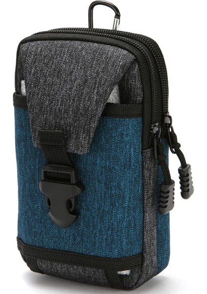 Mavi Stil Bel Paketi Erkek Günlük Çanta Seyahat Çantası Su Geçirmez Kemer Fermuar Taktik Açık Spor Fanny Çok Işlevli Paketi Telefon Cebi (Yurt Dışından) indirimleri