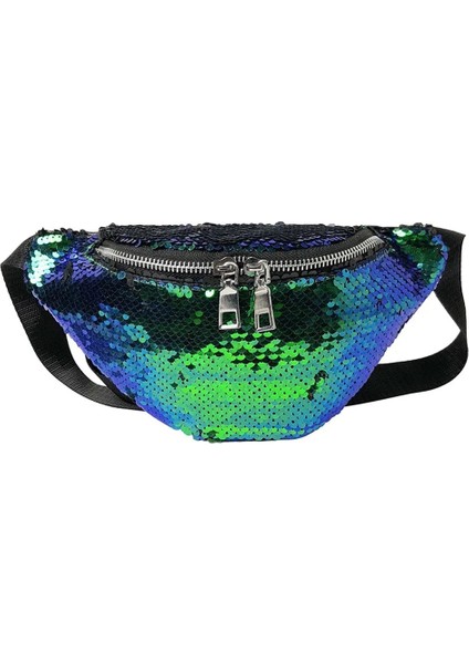 Beyaz Stil Kadın Pullu Fanny Paketi Moda Kadın Bel Çantası Yeni Göğüs Kılıfı Omuz Çantası Glitter Bum Kemerleri Çanta Bel Paketleri (Yurt Dışından) fiyatları