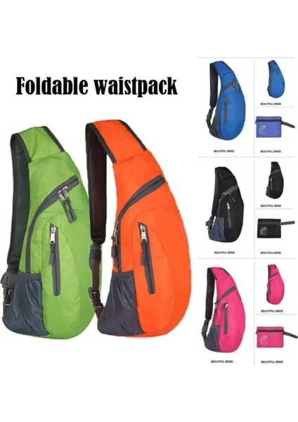 Siyah Stil Unisex Katı Çapraz Vücut Sling Çanta Omuz Açık Spor Göğüs Bel Paketleri Seyahat Yürüyüş Kamp Yeni (Yurt Dışından)