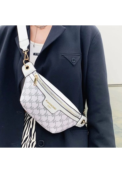 Pembe Tarzı Mektup Kadın Bel Çantası Pu Deri Bel Çantası Tasarımcı Crossbody Göğüs Çantaları Kadın Lüks Moda Çanta Kadın Kemer Çantası (Yurt Dışından) modelleri
