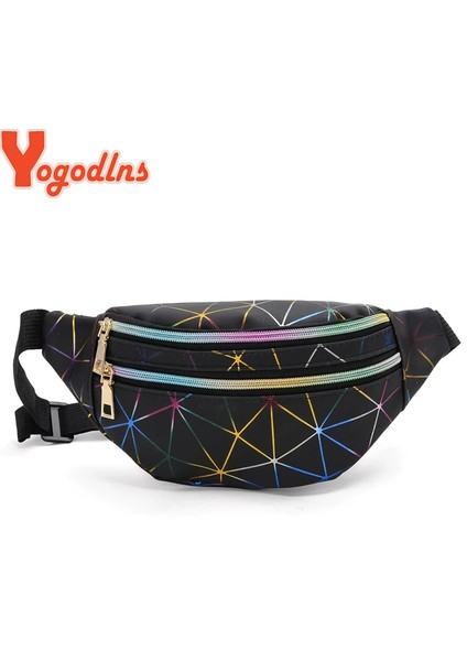 Gümüş Tarzı 32X8X16CM Yogodlns Kadınlar Için Yeni Moda Çift Fermuarlı Bel Çantası Pu Deri Ekose Omuz Çantası Rahat Lazer Göğüs Crossbody Çanta Bolsas (Yurt Dışından) fiyatları