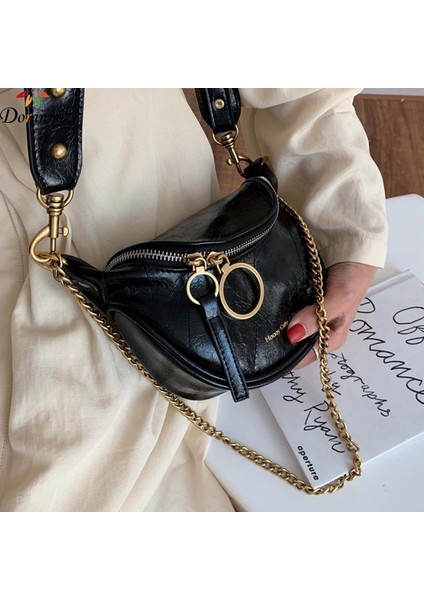 Mavi Stil Doranmı Vintage Iplik Bel Paketi Wome Mektup Baskılı Bel Paketi Kadın Crossbody Göğüs Çantası Nerka BG077 (Yurt Dışından) fiyatları