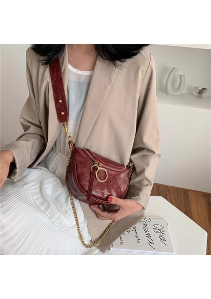 Mavi Stil Doranmı Vintage Iplik Bel Paketi Wome Mektup Baskılı Bel Paketi Kadın Crossbody Göğüs Çantası Nerka BG077 (Yurt Dışından) fırsatları