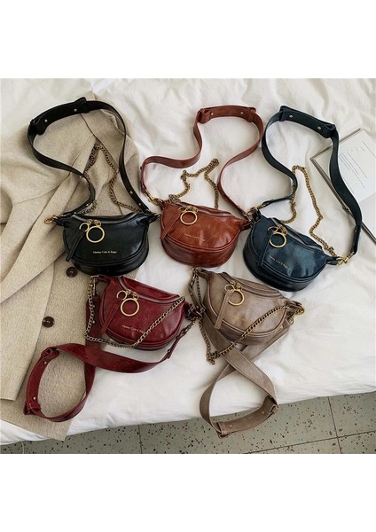 Mavi Stil Doranmı Vintage Iplik Bel Paketi Wome Mektup Baskılı Bel Paketi Kadın Crossbody Göğüs Çantası Nerka BG077 (Yurt Dışından) indirimleri