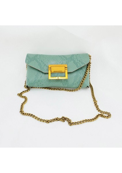 Yeşil Stil 2019 Moda Kadın Serpantin Desen Bel Çantası Yılan Fanny Paketi Ünlü Tasarımcı Kemer Zinciri Göğüs Çantası Küçük Omuz Çantası (Yurt Dışından)