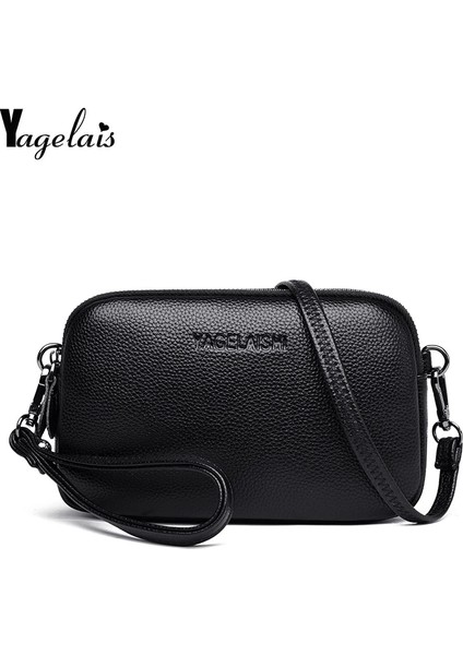 Mavi Stil L19CMH13CMW5CM Moda Kadın Çantaları Hakiki Deri Basit Katı Çanta Küçük Omuz Çantaları Kadın Crossbody Mesaj Çantaları Bayan Telefon Çantaları (Yurt Dışından) fiyatları