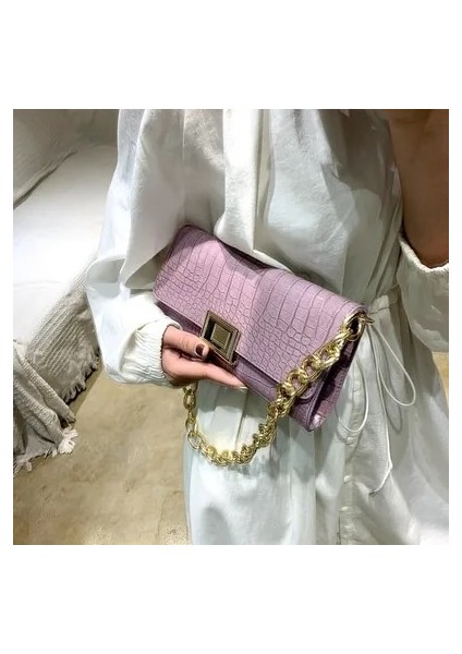 Yeşil Stil Moda Vintage Çantalar Womerocodile Desen Omuz Çanta Lüks Çanta Kadın Çanta Tasarımcısı Kadın Çanta Çanta (Yurt Dışından) modelleri