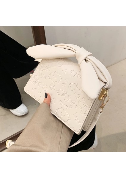 Beyaz Stil 20CMX14CMX8CM Niş Tasarım Popüler Tüm Maç Batı Tarzı Çanta Yeni Moda Crossbody Sıcak Modeller Taşınabilir Kare Çanta Genişlik: 20CM (Yurt Dışından) fırsatları