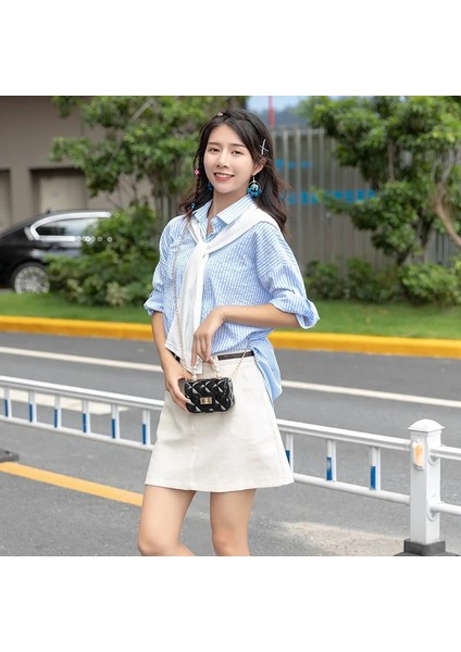Sarı Stil Mini Fashio Yeni Küçük Omuz Bgas Jöle Sevimli Crossbody Çanta Kadın Tote Inci Saplı Çantalar En-Hanlde-Çantaları (Yurt Dışından) fırsatları