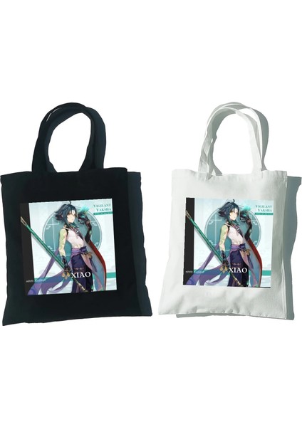 B705B Stili Kadınlar Anime Ge Impact Xiao Kanvas Çanta Kız Claoulder Çanta Vintage Çanta 90S Harajuku Y2K Çanta (Yurt Dışından) fiyatları