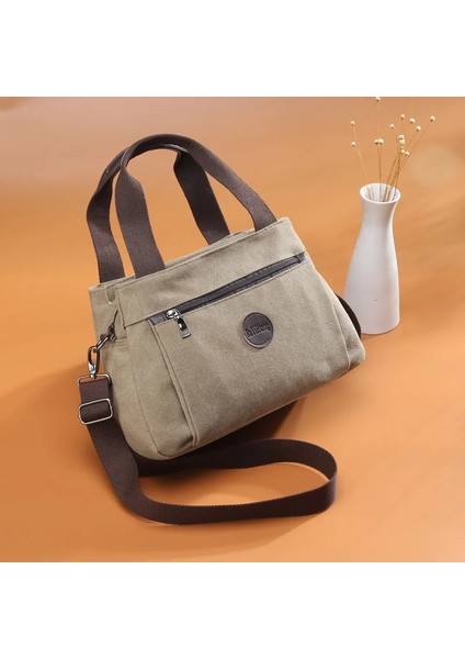 Kırmızı Stil Retro Gündelik Kadın Çanta Kanvas Bayan Tek Omuzlu Messenger Çanta Kadın Büyük Kapasiteli Çok Bölmeli Kanvas Çanta (Yurt Dışından) fiyatları
