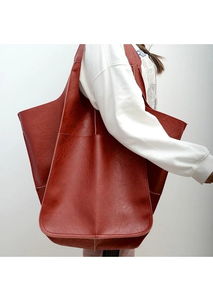 Stil1-Küçük-Kahverengi1 Stil Yeni Varış Retro Kadın Düz Renk Büyük Kapasiteli Koltukaltı Çanta Moda Pu Deri Düğme Omuz Çantaları Kompozit Debriyaj (Yurt Dışından) indirimleri